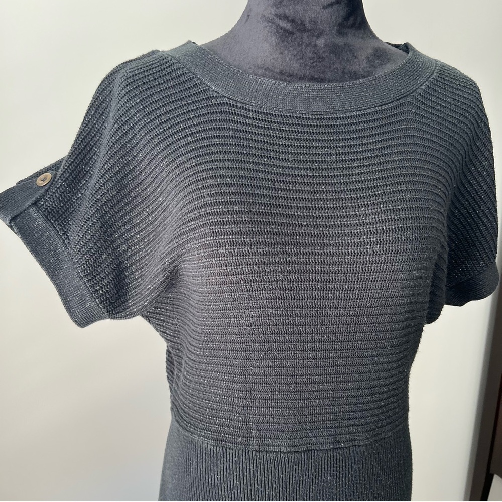 The Limited Black Textured Women's Sweater Dress - S - Picture 3 of 6